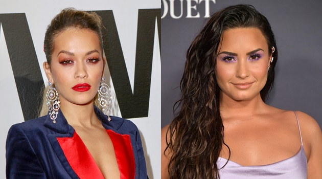 Demi Lovato Umbar Belahan Dada, Rita Ora Pakai 'Handuk' di MTV EMA Bikin Syok