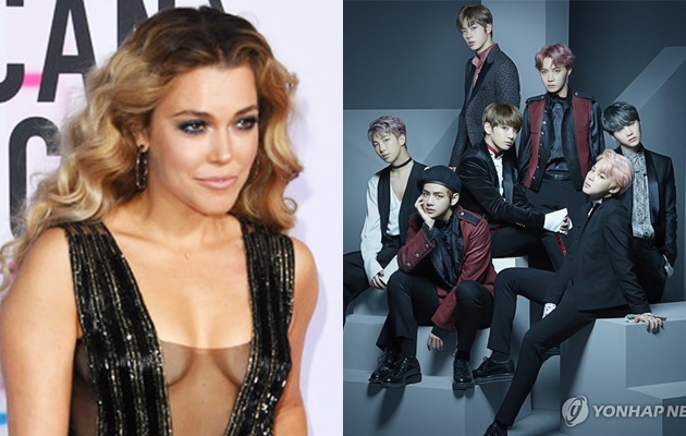 Foto Bareng BTS, Rachel Platten Diserang Fans Duduk Di