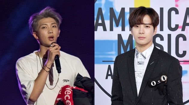 Teman Dekat, Fans Girang Jackson Pamer Foto Ketemu RM BTS di AMA 2017
