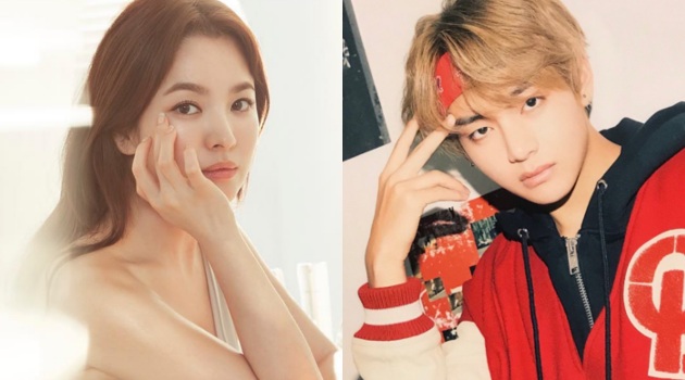 V Jadi Sorotan Netter Sedunia Hingga Song Hye Kyo Banjir Ucapan Selamat