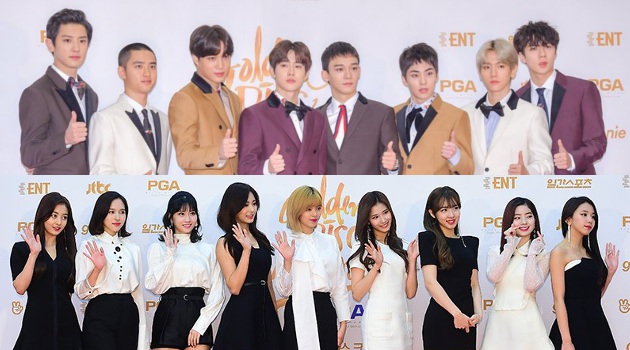 Imagini pentru exo and twice 2018