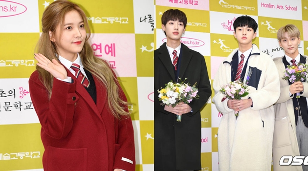 Yeri RV Hingga Member Golden Child-Momoland Cs Sumringah di Acara Kelulusan SMA