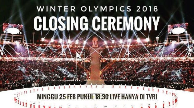 TVRI Siarkan Penutupan Olimpiade Musim Dingin PyeongChang, EXO-L Antusias