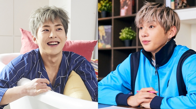 imutnya senyum kang daniel xiumin cs di poster imutnya senyum kang daniel xiumin cs di poster