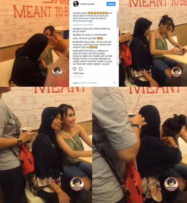 Ayu Ting Ting Tak Sungkan Cium Tangan Fans Ibu-Ibu