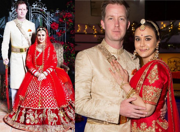 Ala Keluarga Kerajaan Foto Pernikahan Preity Zinta di 