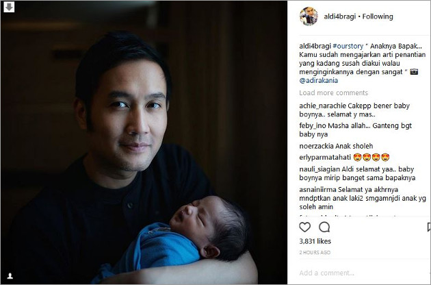 Aldi Wahab Tulis Soal Penantian, Bahagia Akhirnya Dapatkan Seorang Putra