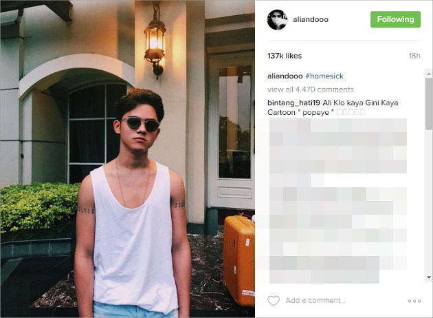 Pose 'Panas', Aliando Bikin Netter Histeris Lihat Tato Baru Miliknya