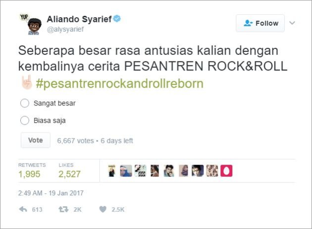 Aliando Adakan Poling untuk 'Pesantren'