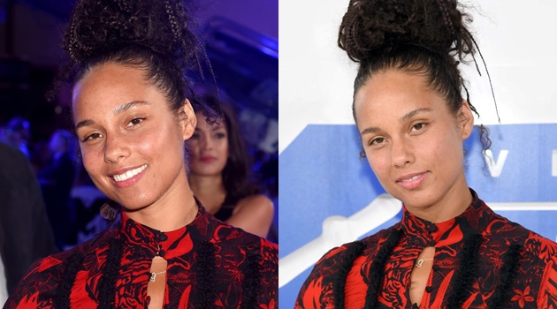 Hadiri MTV VMA 2016, Alicia Keys Tampil Tanpa Riasan Wajah Sama Sekali