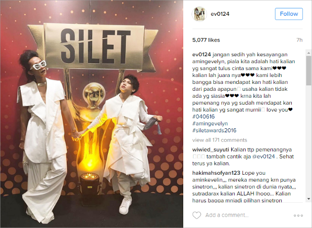 Istri Aming Curhat Kalah Silet Awards 2016