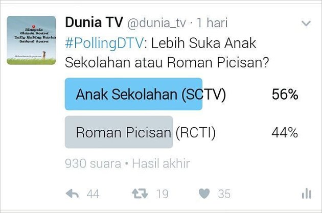 'Roman Picisan' atau 'Anak Sekolahan', Manakah yang Paling Difavoritkan Netter?