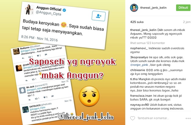 Dibully Soal Postingan Penistaan Agama, Anggun: Budaya Keroyokan Sudah Biasa