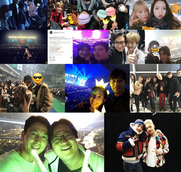 Banjir Artis, Jaejoong-Sulli-Hingga Jung Il Woo Asyik Nonton Konser Big Bang