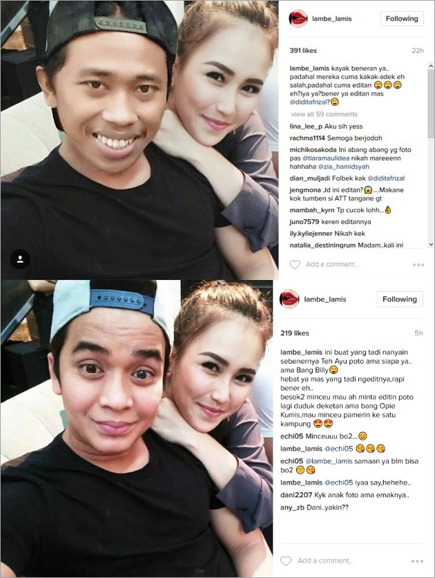 black widow wajah ayu