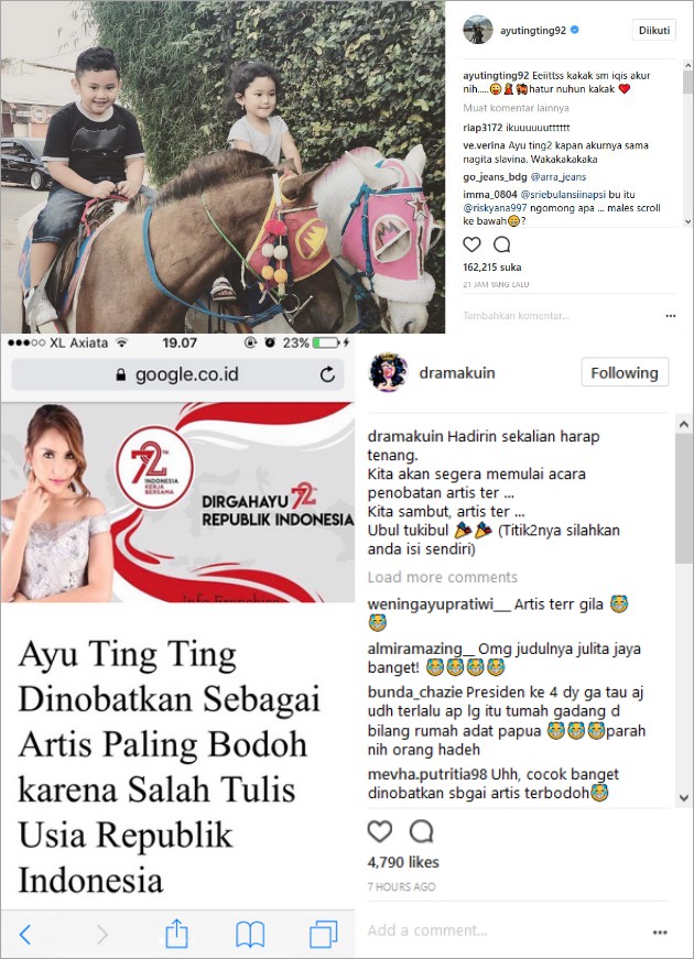 Nagita vs Ayu Ting Ting