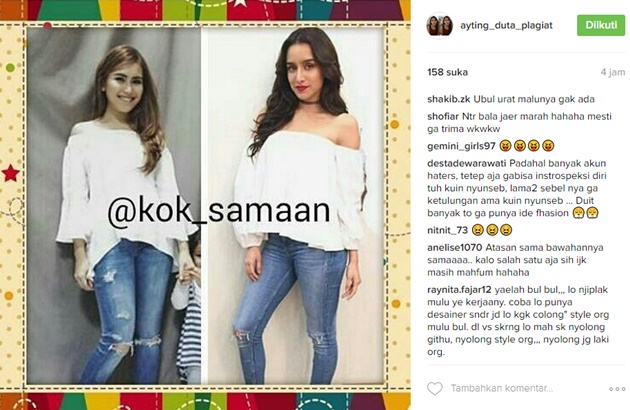 Doyan Nonton Film India, Ayu Ting Ting Ketahuan Jiplak Gaya Busana Aktris Bollywood Ini