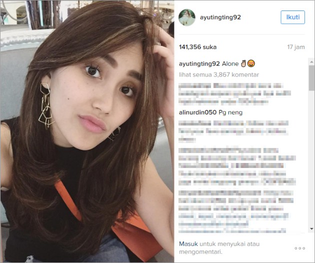 Ayu Ting Ting Galau Sendiri Tanpa Raffi dan Pamer Ketiak 