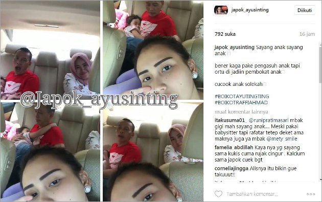 Ayah Rozak Asuh Bilqis, Ayu Ting Ting Dicibir Pelit Tak Mau Pakai Baby Sitter