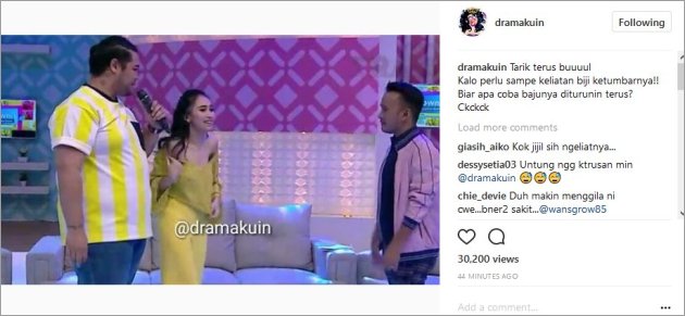 Ayu Ting Ting Sengaja Pelorot Baju di Depan Ruben Onsu dan Ivan Gunawan?