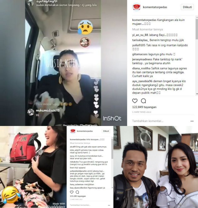 Ayu Ting Ting Duduk Ngangkang, Nagita Pamer Aurat Dibully 