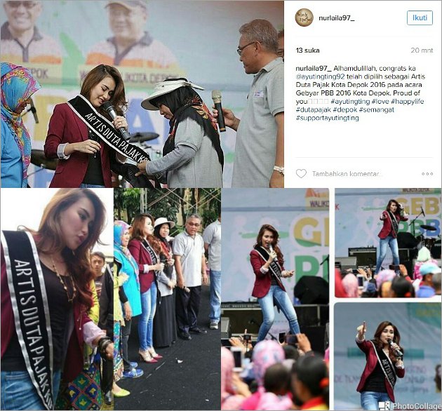 Ayu Ting Ting Jadi Artis Duta Pajak Kota Depok