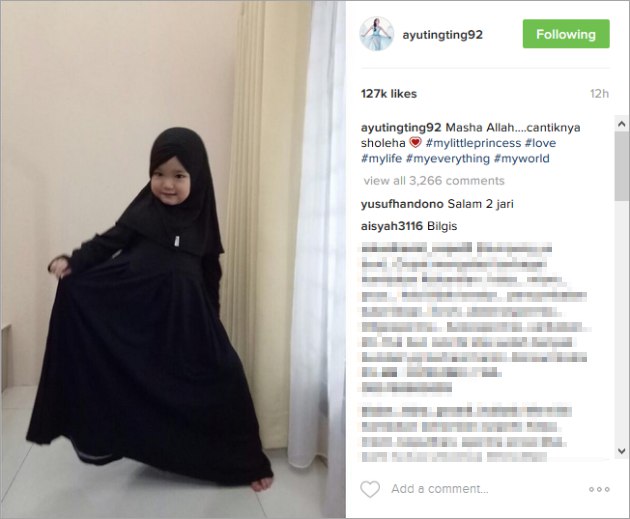 Bilqis mirip Enji
