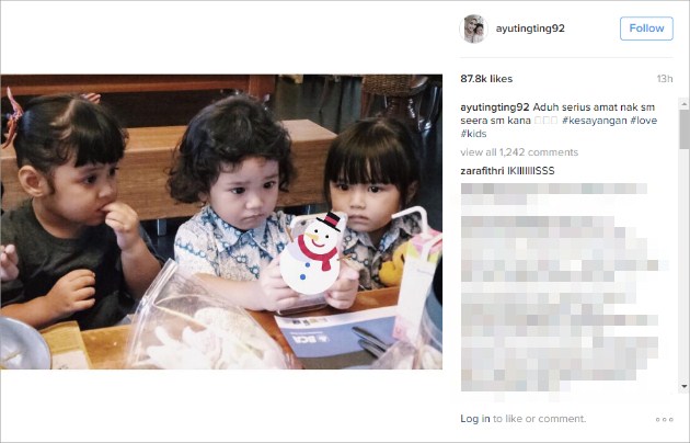 Ayu Ting Ting Pamer Foto Bilqis
