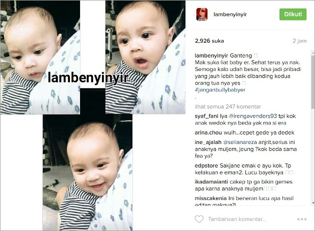 Baby Er Tak Kalah Ganteng dari Al, Netter Sebut Dhani Jago Bikin Anak Cowok