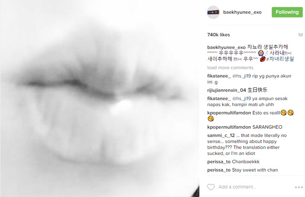 Baekhyun Kirim 'Kecupan'