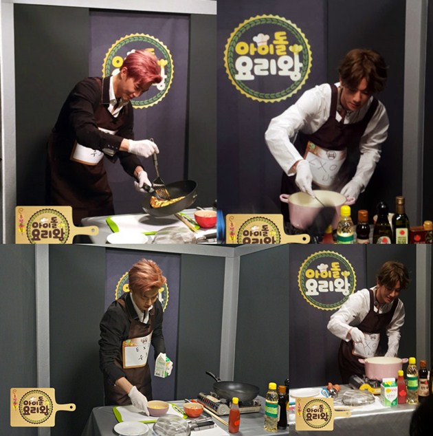 Suho dan Baekhyun EXO Kerja Keras Masak di 'Idol Chef King'