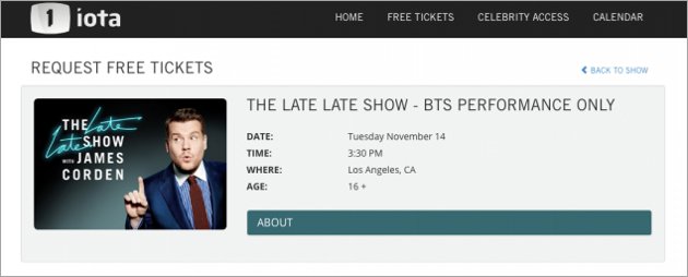 Makin Populer, Bangtan Boys Akan Tampil di 'The Late Late Show' Amerika?
