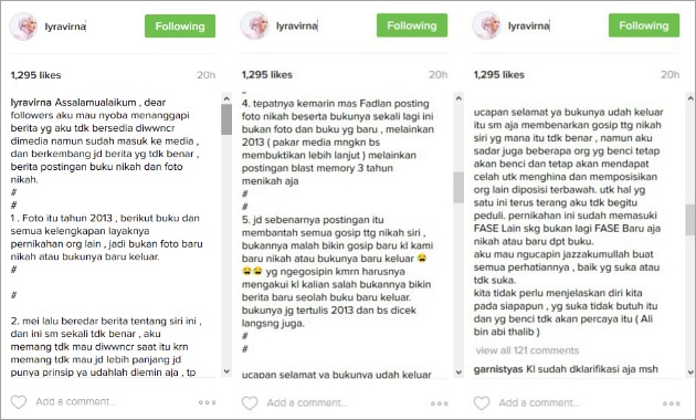 Bantah Nikah Siri Lyra Virna Dan Fadlan Ternyata Sudah