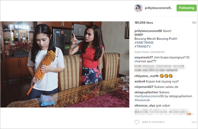 Tampil Bak Pembantu, Prilly Latuconsina Bintangi 'Bawang Merah Bawang Putih' di Sinetrans Trans TV