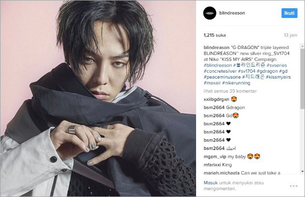 Berbeda 180 Derajat, Ini Wajah G-Dragon di Foto Iklan Baru