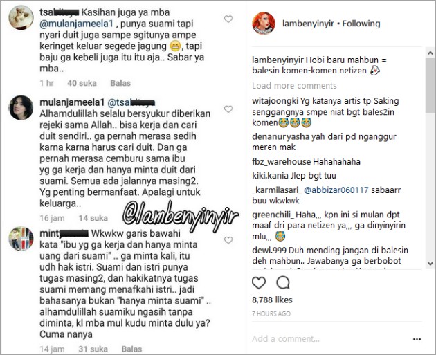 Bersikap Bijak Tanggapi Kritikan, Mulan Jameela Dibully 