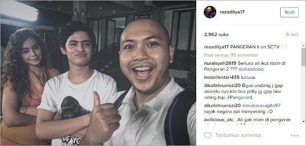 Reza Aditya dan Sahila Hisyam Foto Bareng Aliando
