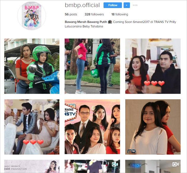 Akun Instagram Fans Beri Bocoran Jadwal Tayang 'Bawang Merah Bawang Putih'