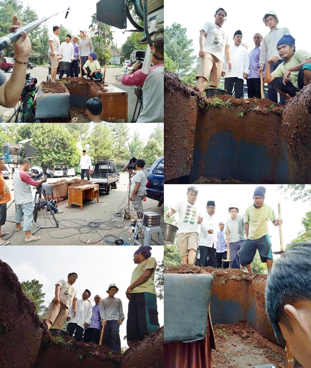 Kocak, Begini Cara 'Gali Lobang Tutup Lobang' Syuting di Kuburan
