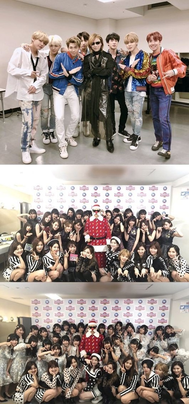 Bts Dan Twice Pose Unyu Bareng Personel X Japan Hingga Akb48