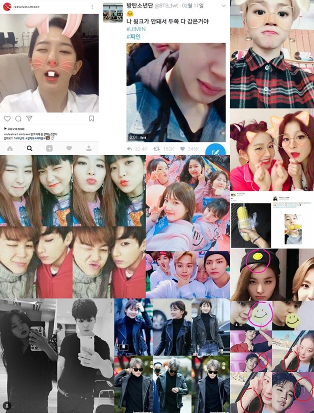 Kembaran Foto Ini Bukti Jimin Bts Seulgi Red Velvet Punya