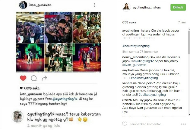 Ayu Baper Lihat Postingan Ivan