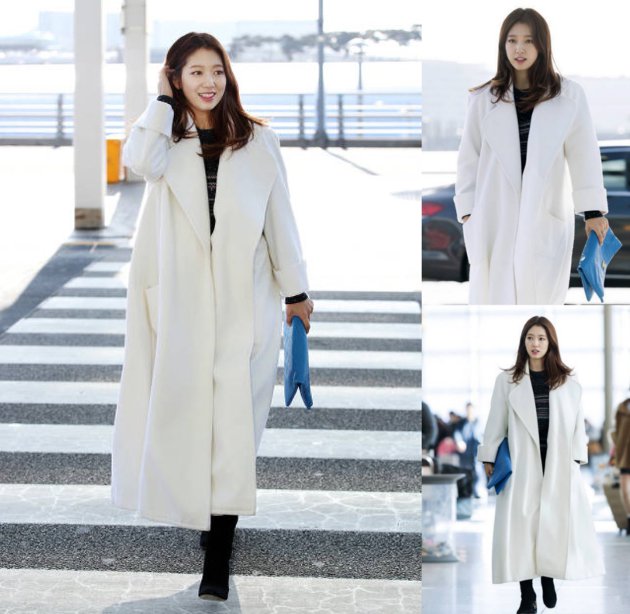 Simpel Elegan, Intip Cantiknya Park Shin Hye di Bandara Menuju Hong Kong