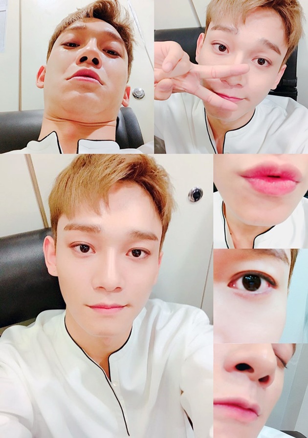 Rayakan Ultah, Chen Unggah Selca Ganteng-Konyol dan Tulis Pesan Ini