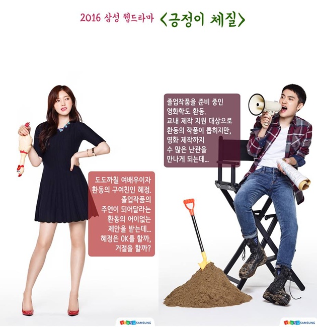 Foto Karakter D.O. dan Chae Soo Jin di Web Drama