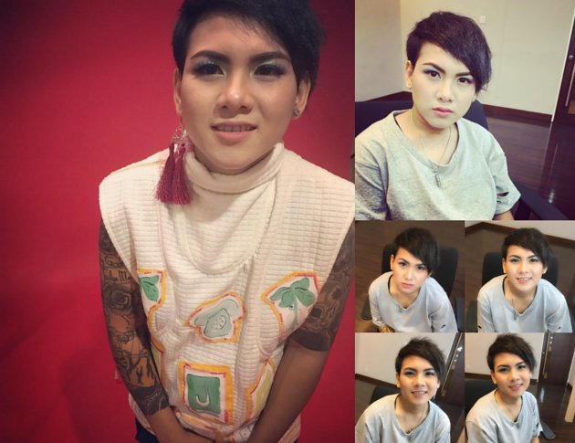 Lengan Penuh Tato, Istri Aming Tampil Feminin dan Cantik dengan Riasan