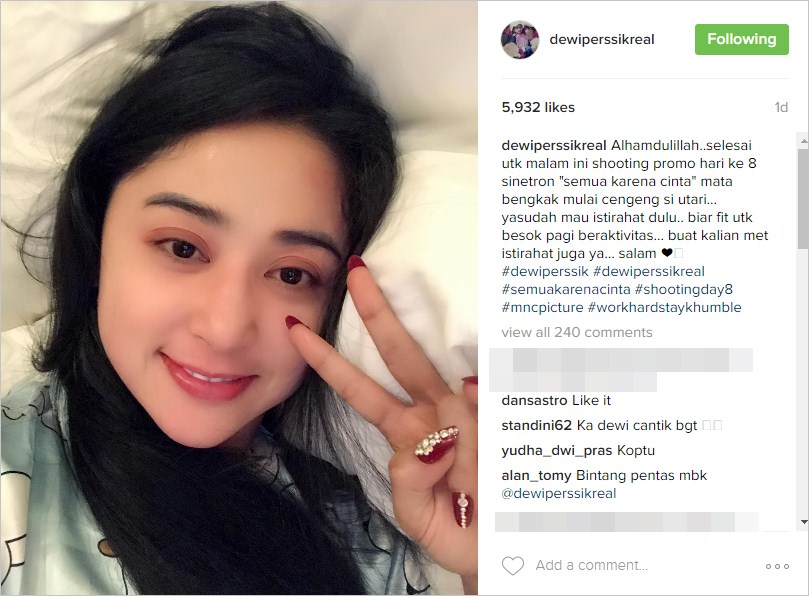 Mata Depe Bengkak Syuting 'Semua Karena Cinta'