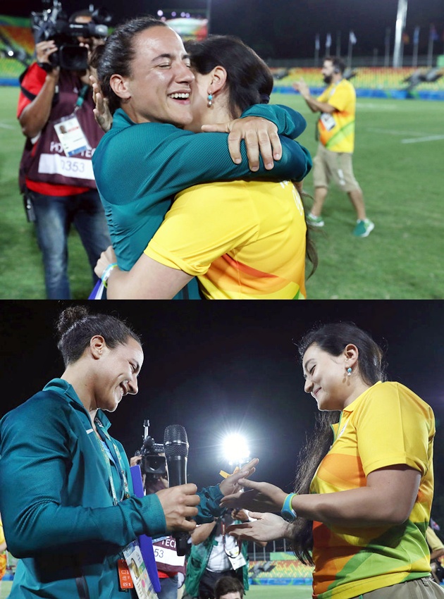 So Sweet Banget, Atlet Rugby Brasil Dilamar Kekasih di Lapangan Olimpiade