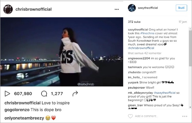 'Dilirik' Chris Brown, Mantan Girlband Ini Bahagia Tak Terkira