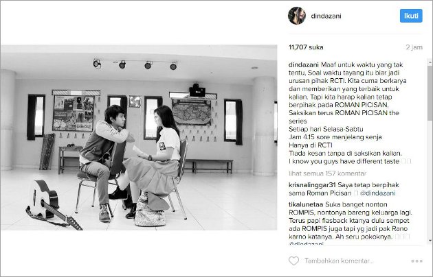 'Roman Picisan' Pindah Jam Tayang, Ini Curhatan Adinda Azani